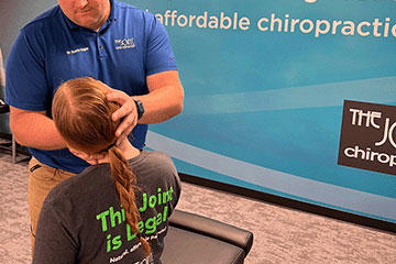 The Joint Chiropractic Derby Patient Adjustment