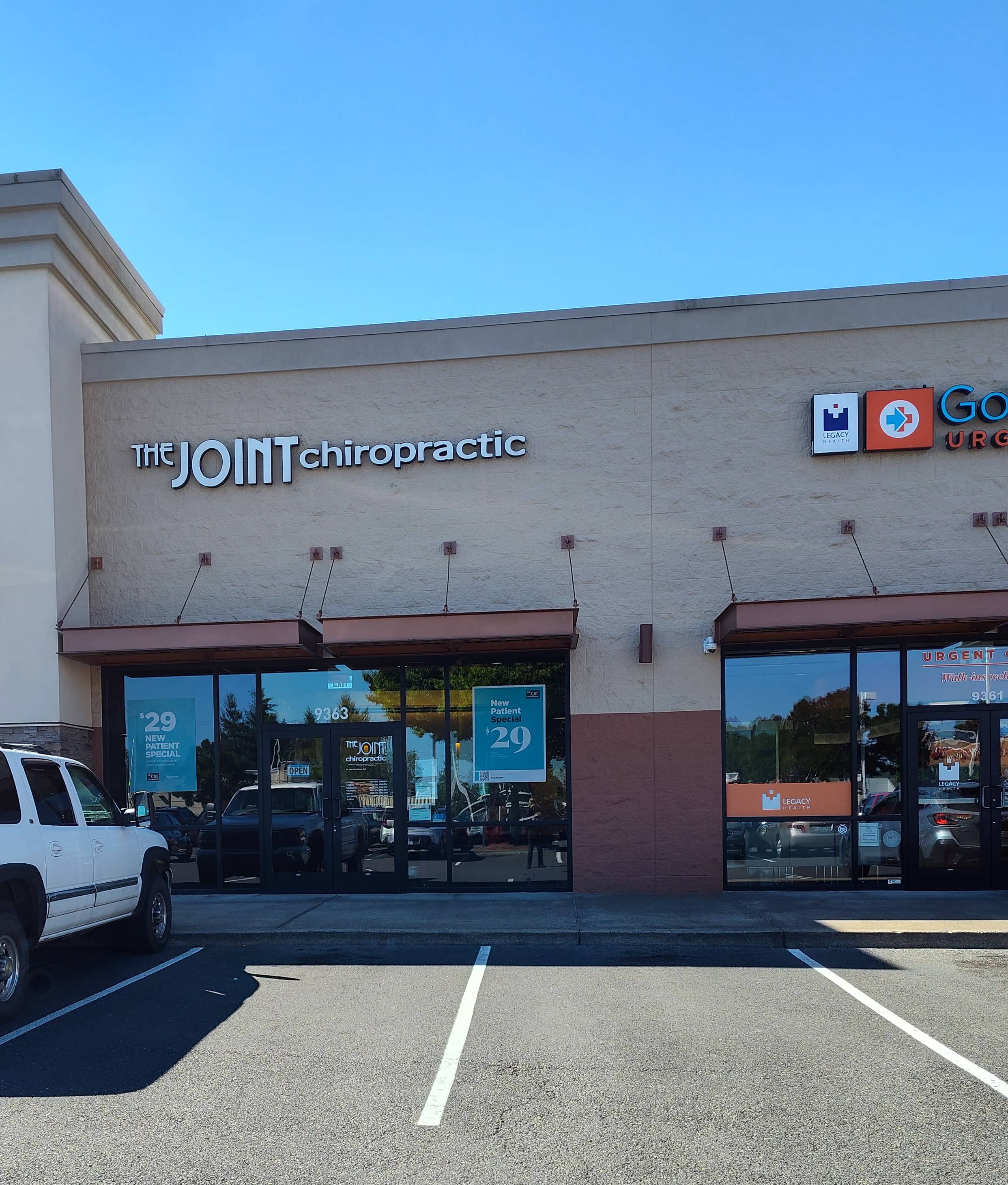 Exterior of The Joint Chiropractic – Johnson Creek, a walk-in chiropractic clinic serving Happy Vall