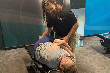 The Joint Chiropractic Bellevue Patient Adjustment