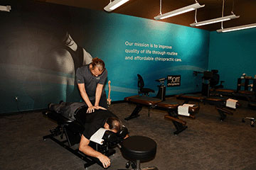 The Joint Chiropractic Dana Park Patient Adjustment