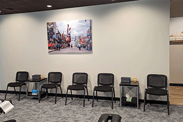 The Joint Chiropractic Midtown Memphis Adjustment Bay Waiting Area