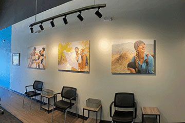 The Joint Chiropractic Blue Diamond Adjustment Bay