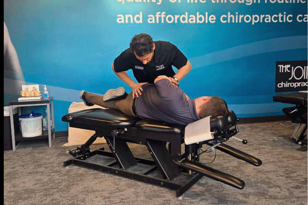 The Joint Chiropractic Kalamazoo Patient Adjustment