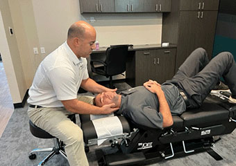 The Joint Chiropractic Oxnard Patient Adjustment