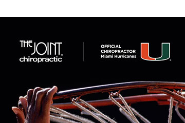 The Joint Chiropractic is the Official Chiropractor of the Miami Hurricanes