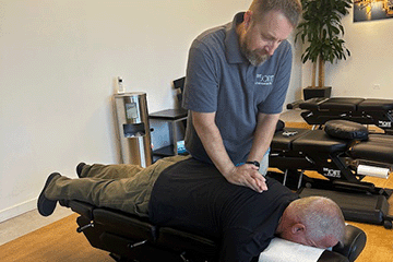 The Joint Chiropractic Downers Grove Patient Adjustment 