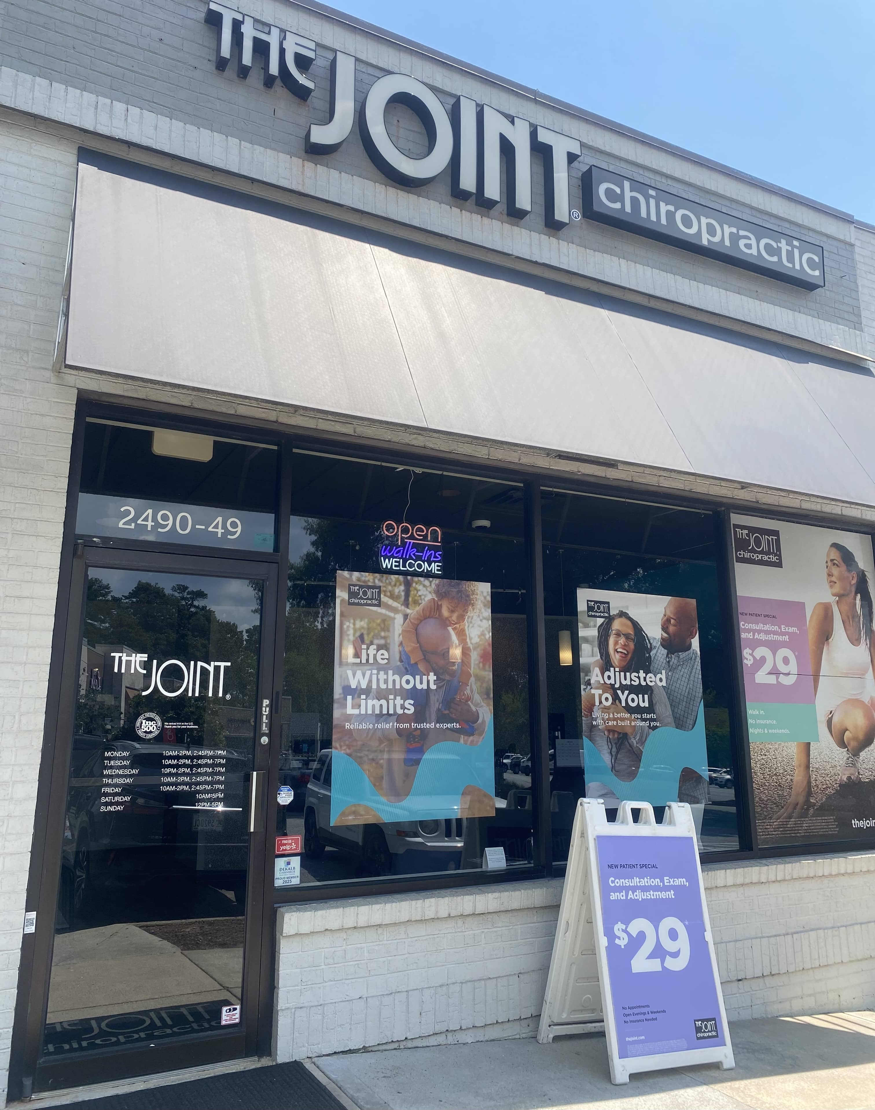 The Joint Chiropractic - North Druid Hills is a walk-in chiropractor in the unincorporated DeKalb Co