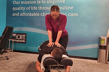 The Joint Chiropractic Kitty Hawk Patient Adjustment