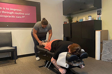 The Joint Chiropractic Greenlawn Patient Adjustment