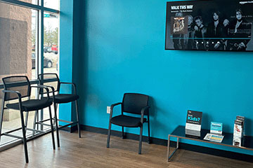The Joint Chiropractic League City Front Lobby Seating