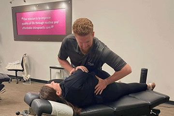 The Joint Chiropractic Palm Bay Patient Adjustment
