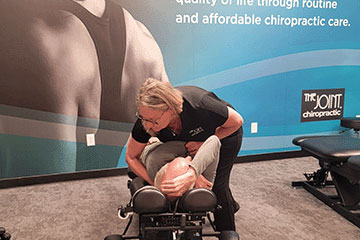 The Joint Chiropractic Gold River Patient Adjustment