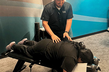 The Joint Chiropractic Bunker Hill Patient Adjustment