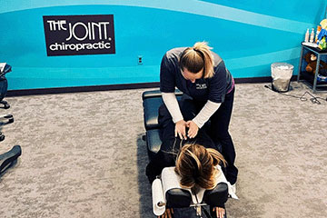The Joint Chiropractic Derby Patient Adjustment