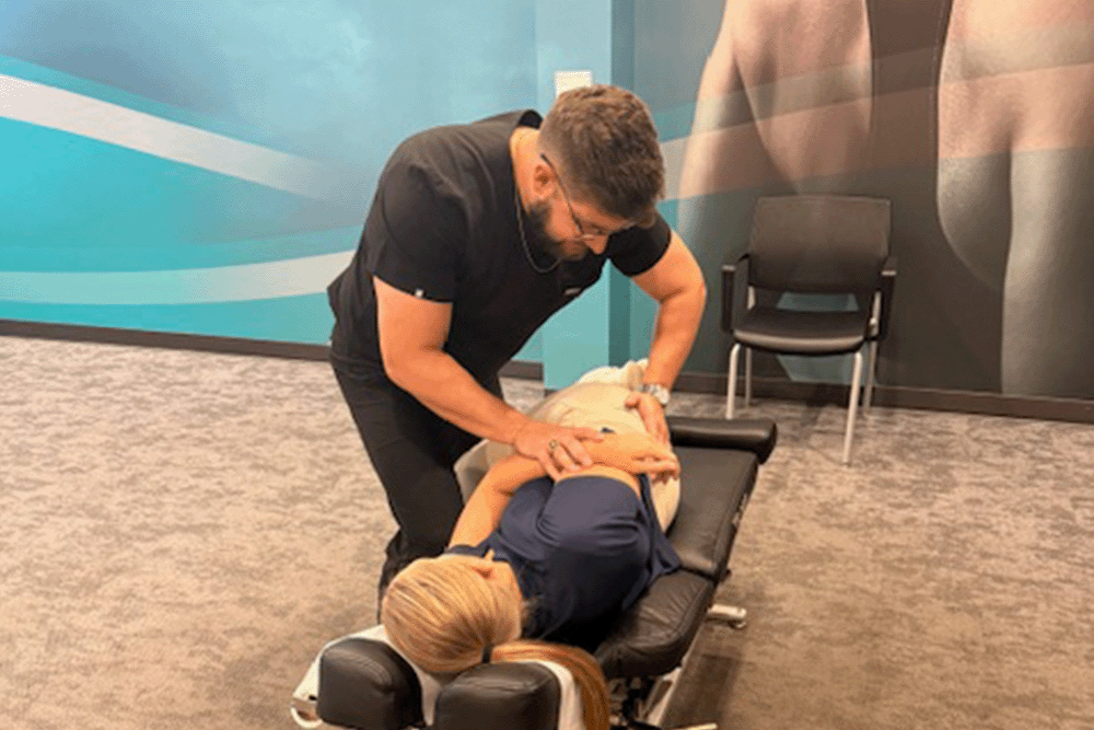 The Joint Chiropractic Mountain Island Patient Adjustment