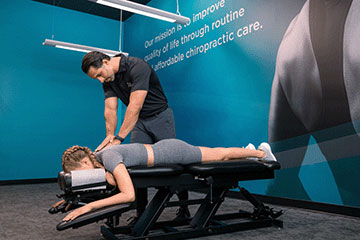 The Joint Chiropractic Wichita NE Patient Adjustment