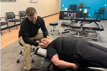 The Joint Chiropractic Newburgh Patient Adjustment