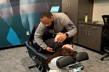 The Joint Chiropractic Robinson Township Patient Adjustment