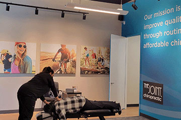 The Joint Chiropractic Midtown Houston Patient Adjustment