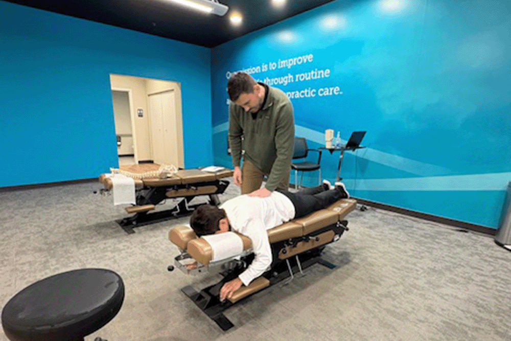 The Joint Chiropractic Shorewood Patient Adjustment