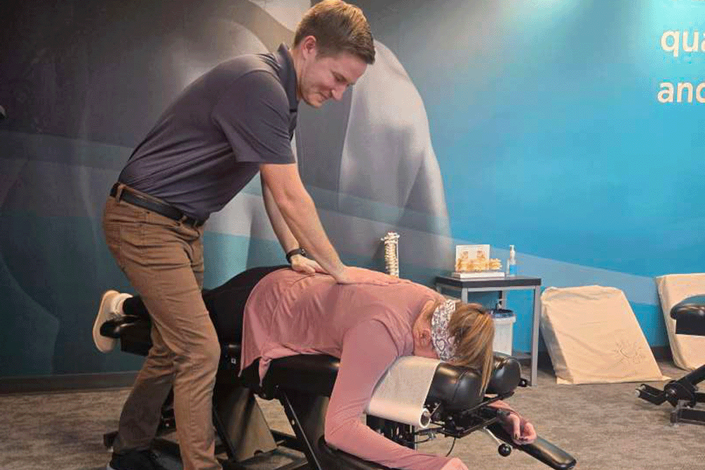 The Joint Chiropractic Kalamazoo Patient Adjustment