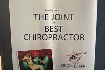 The Joint Chiropractic Queen Creek Best Chiropractor of 2023