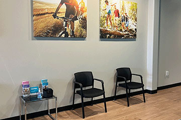 The Joint Chiropractic League City Adjustment Bay Waiting Area
