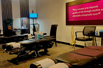 Adjustment bay at The Joint Chiropractic Northwoods