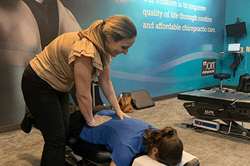 The Joint Chiropractic Hendersonville Patient Adjustment