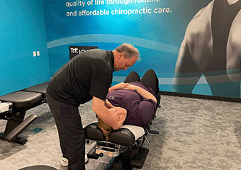 The Joint Chiropractic Port Hueneme Patient Adjustment