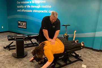 The Joint Chiropractic Overland Park Patient Adjustment