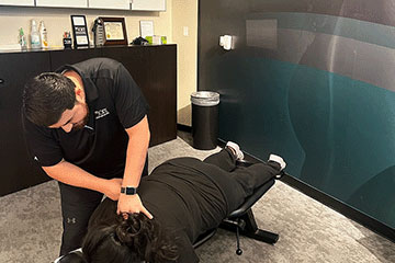 The Joint Chiropractic Bunker Hill Patient Adjustment