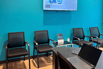 The Joint Chiropractic Caldwell Front Lobby Seating