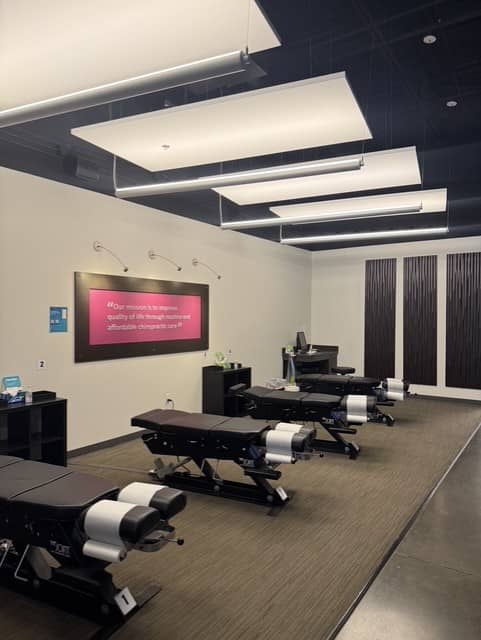 Chiropractor adjustment tables for chiropractic care addressing back pain, neck pain, and headaches 