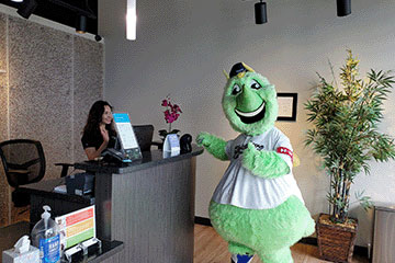 The Joint Chiropractic Sienna Mascot 