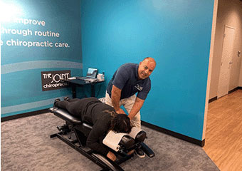 The Joint Chiropractic Thousand Oaks CA Patient Adjustment