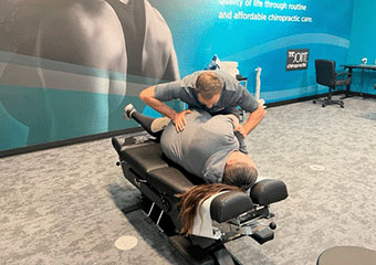 The Joint Chiropractic Oxnard Patient Adjustment