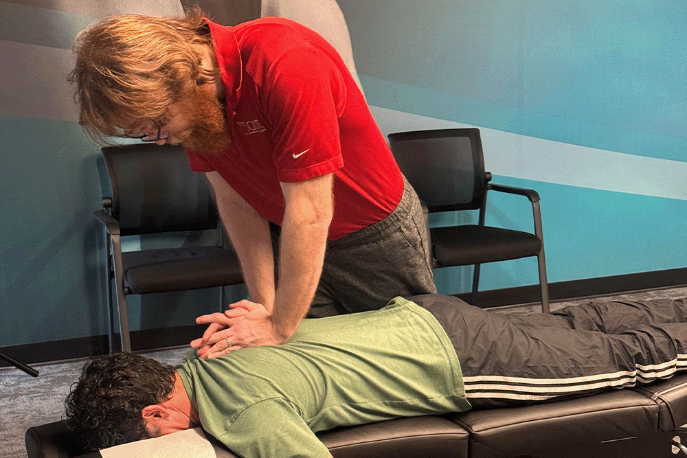 The Joint Chiropractic Spokane Valley Patient Adjustment