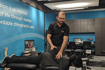 The Joint Chiropractic Spring Creek Patient Adjustment