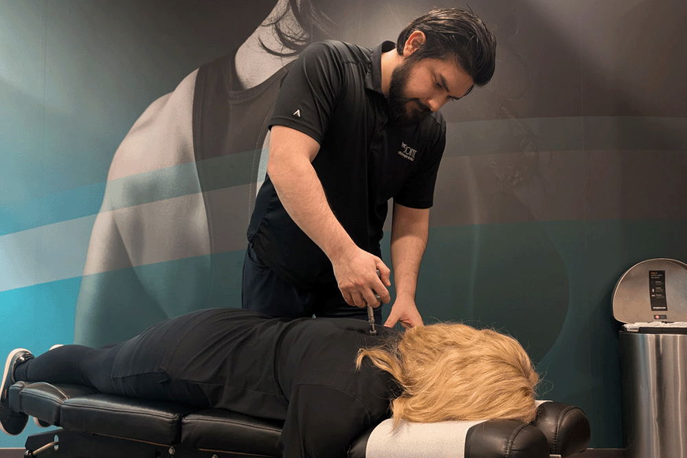 The Joint Chiropractic Chicago Mayfair Patient Adjustment