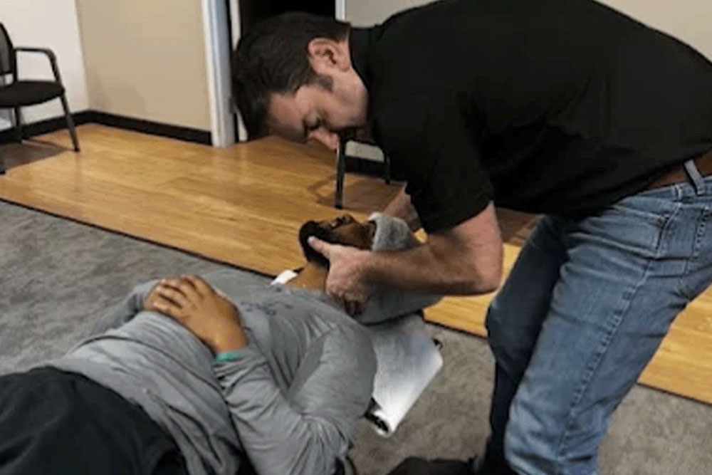 The Joint Chiropractic Clarksville IN Patient Adjustment