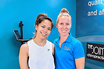 The Joint Chiropractic Morton Ranch Staff and Patient