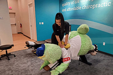 The Joint Chiropractic Sienna Mascot Adjustment